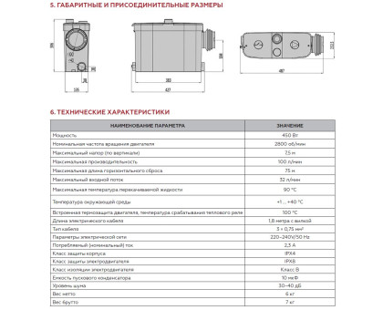 Установка канализационная ROMMER BIOLIFT R-4S