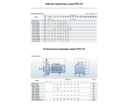 Насосный агрегат моноблочный фланцевый PURITY PSTC 32-125/11