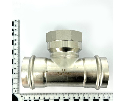 Тройник пресс-В 54 х 2" х 54, нержавеющая сталь